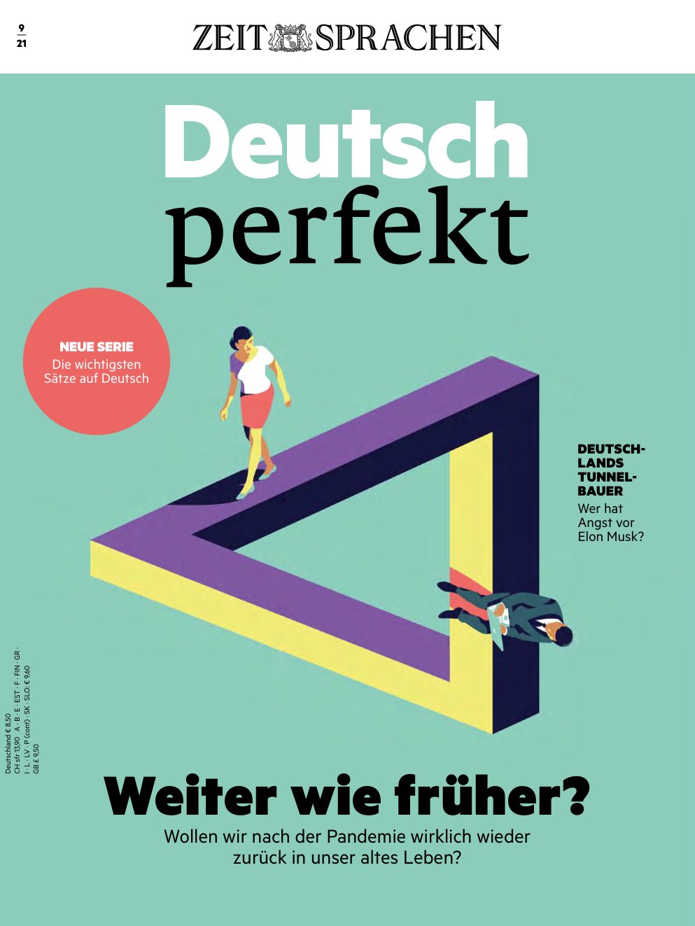 Cover of Deutsch perfekt (09/2021)
