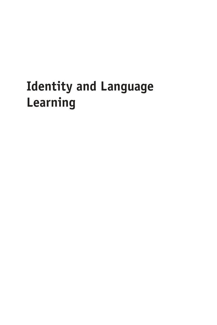 Cover of Identity and Language