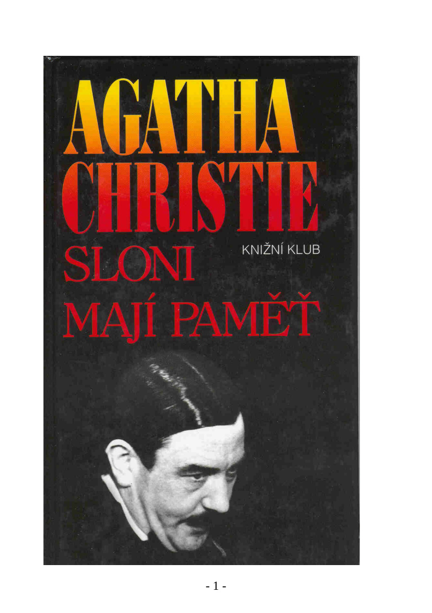 Cover of Sloni mají paměť (1972)