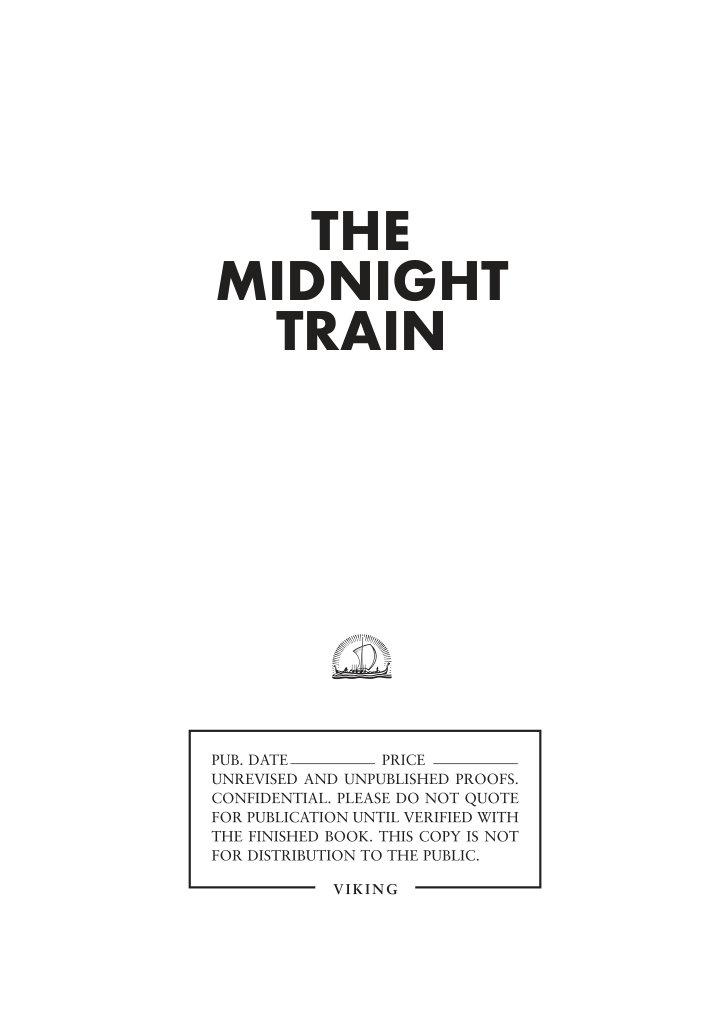 Cover of The Midnight Train