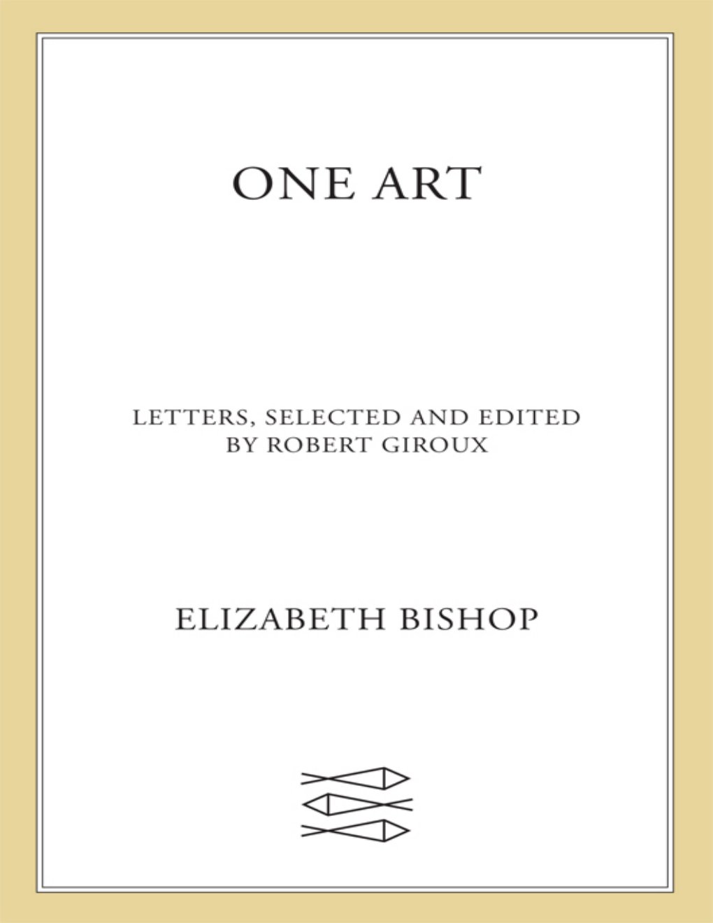 Cover of One Art