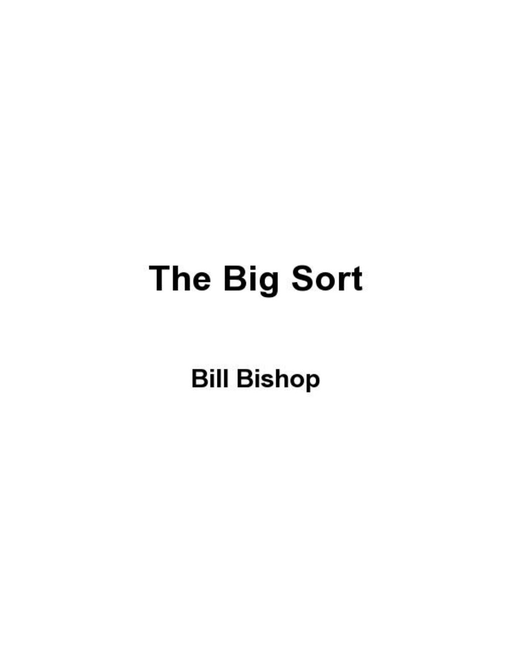 Cover of The Big Sort