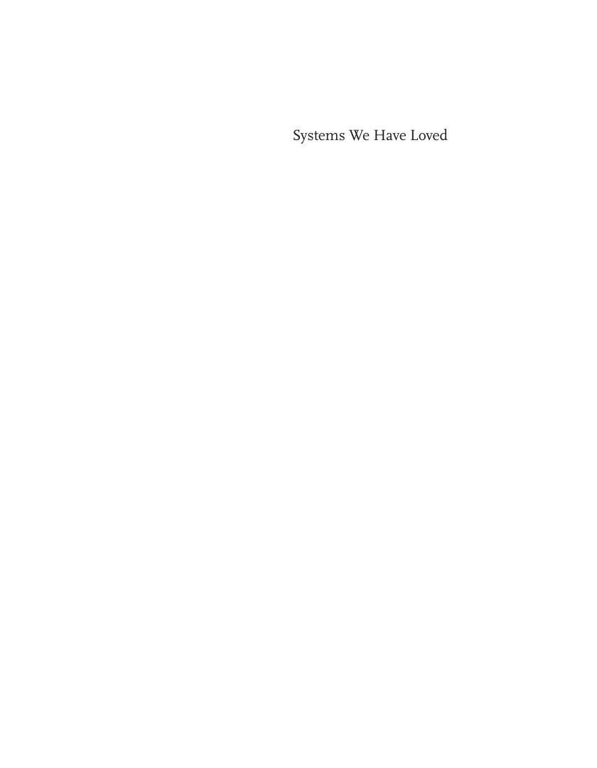 Cover of Systems We Have Loved