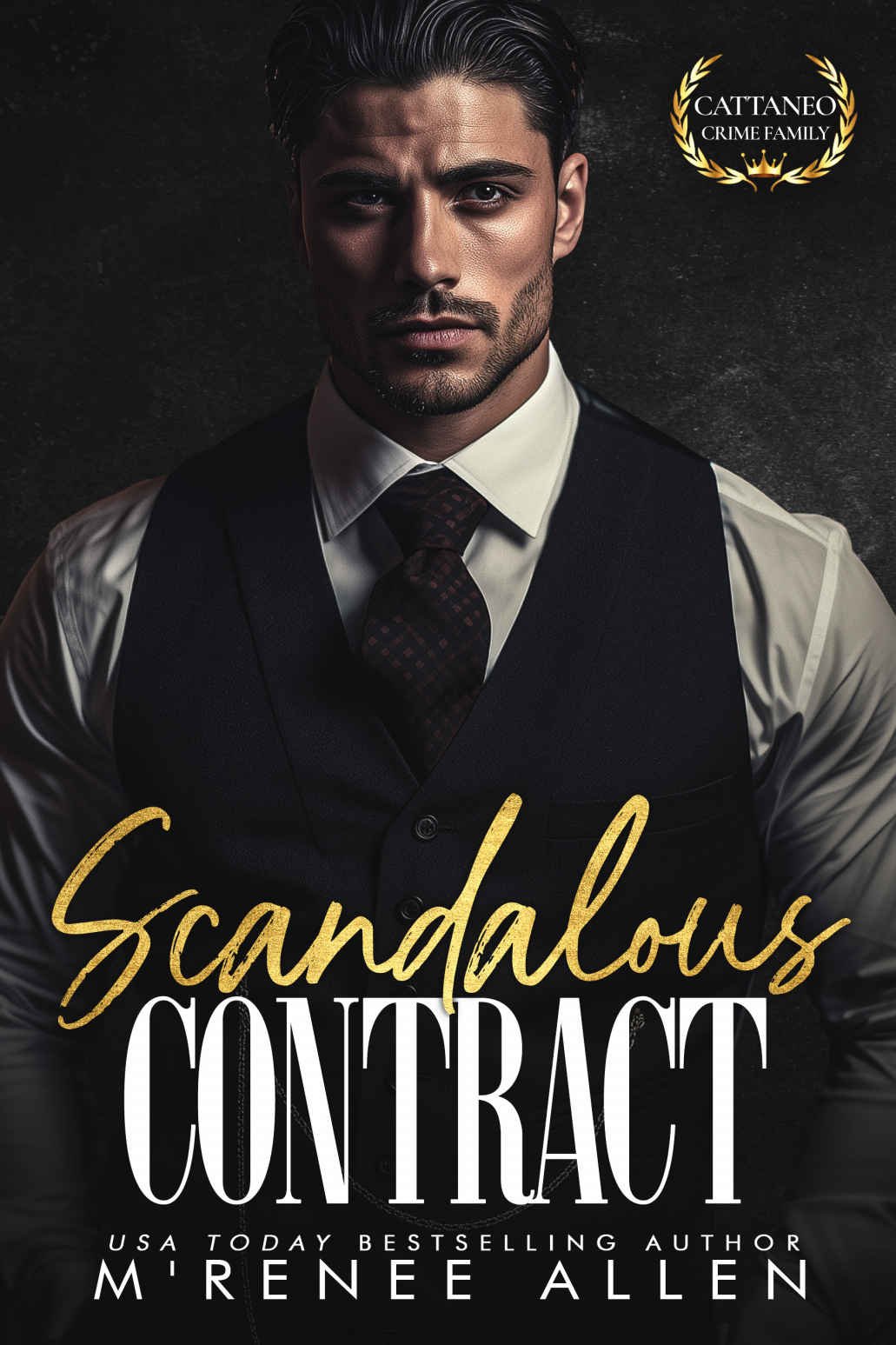 Cover of Scandalous Contract: A Reverse Age Gap Mafia Romance