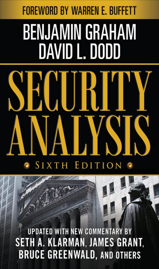 Cover of Security Analysis by Benjamin Graham and David Dodd