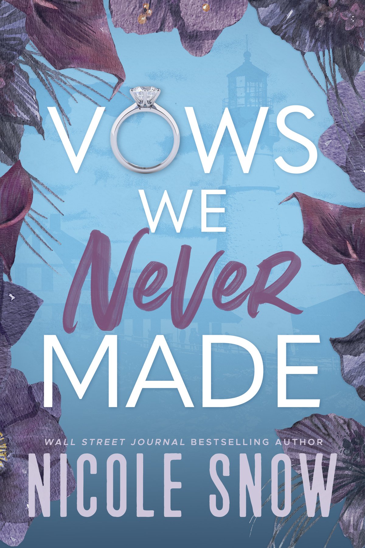 Cover of Vows We Never Made: A Grumpy Sunshine Romance