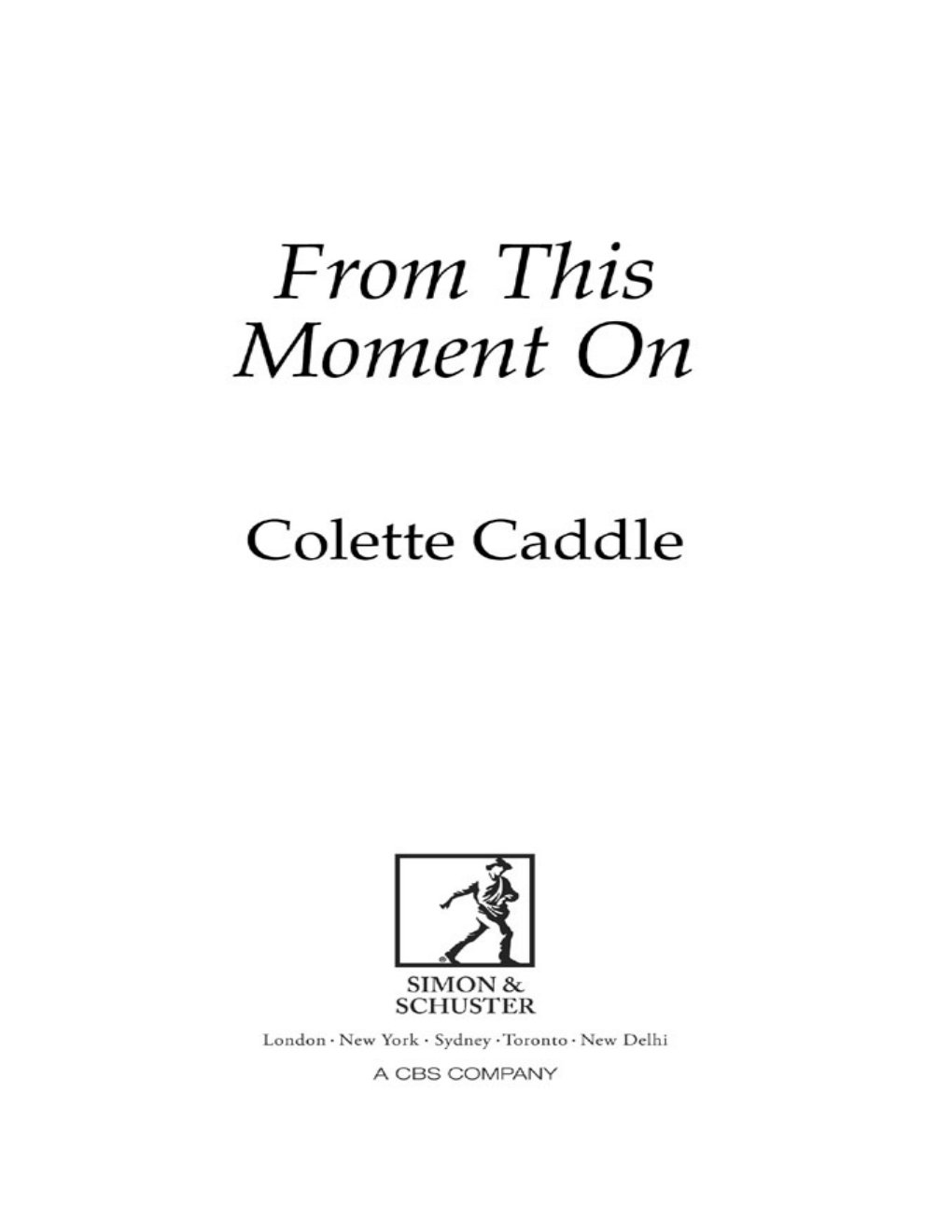 Cover of From This Moment On
