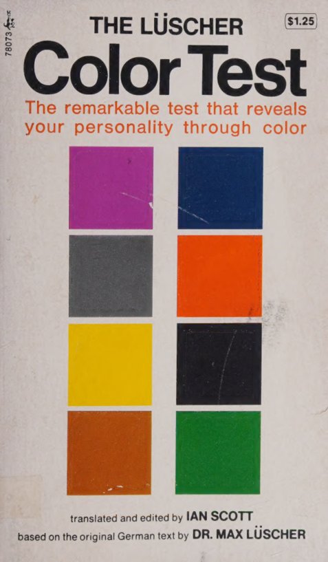 Cover of The Lüscher Color Test