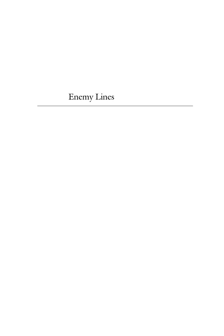 Cover of Enemy Lines