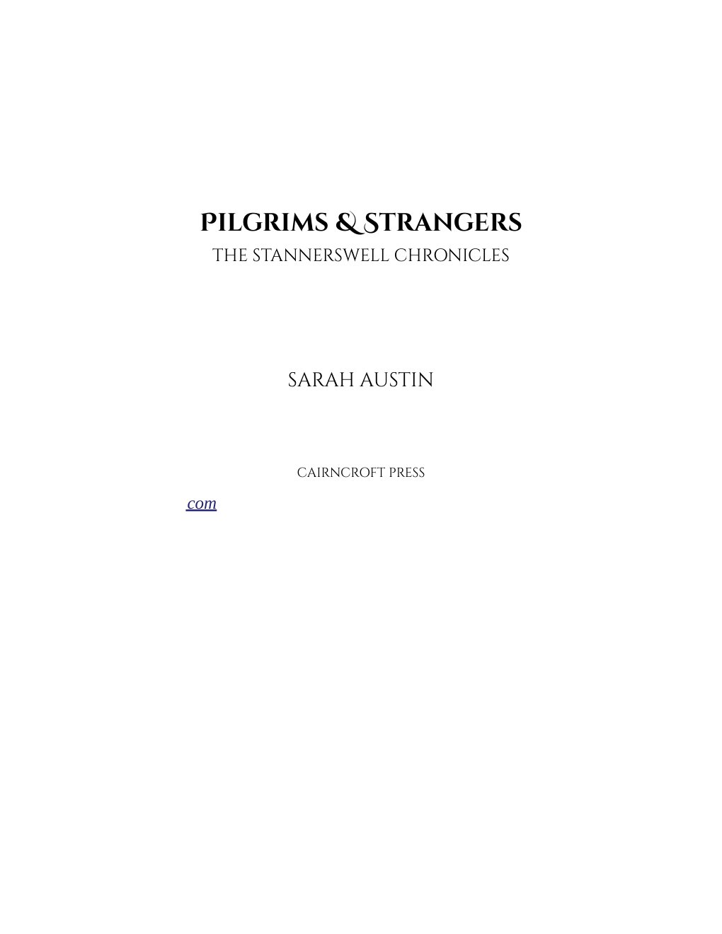Cover of Pilgrims and Strangers