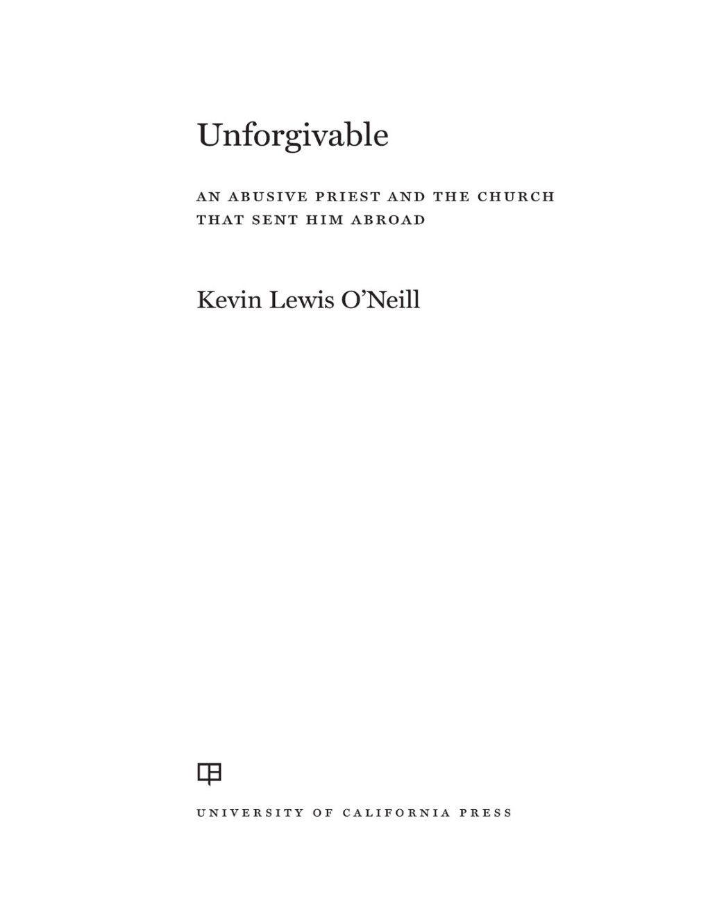 Cover of Unforgivable