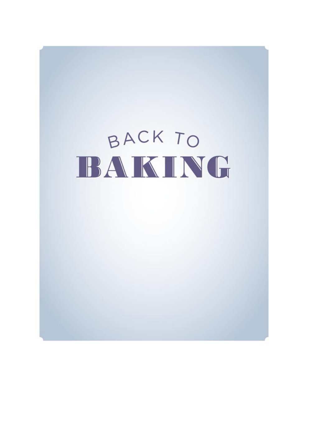 Cover of Back to Baking