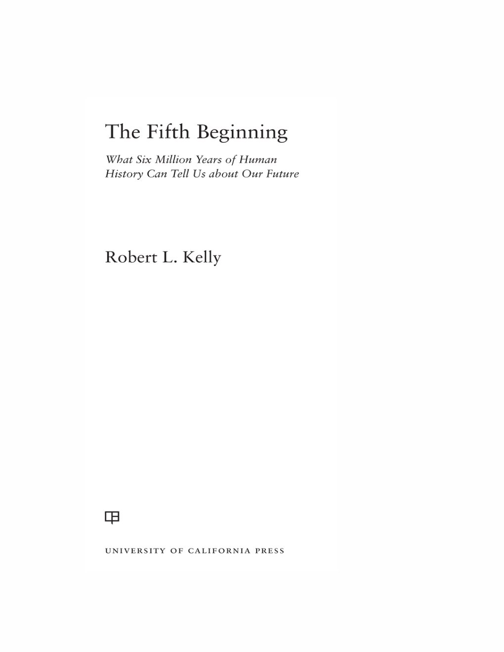 Cover of The Fifth Beginning