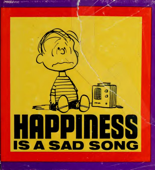 Cover of Happiness is a sad song