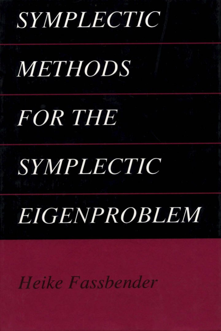 Cover of Symplectic Methods for the Symplectic Eigenproblem
