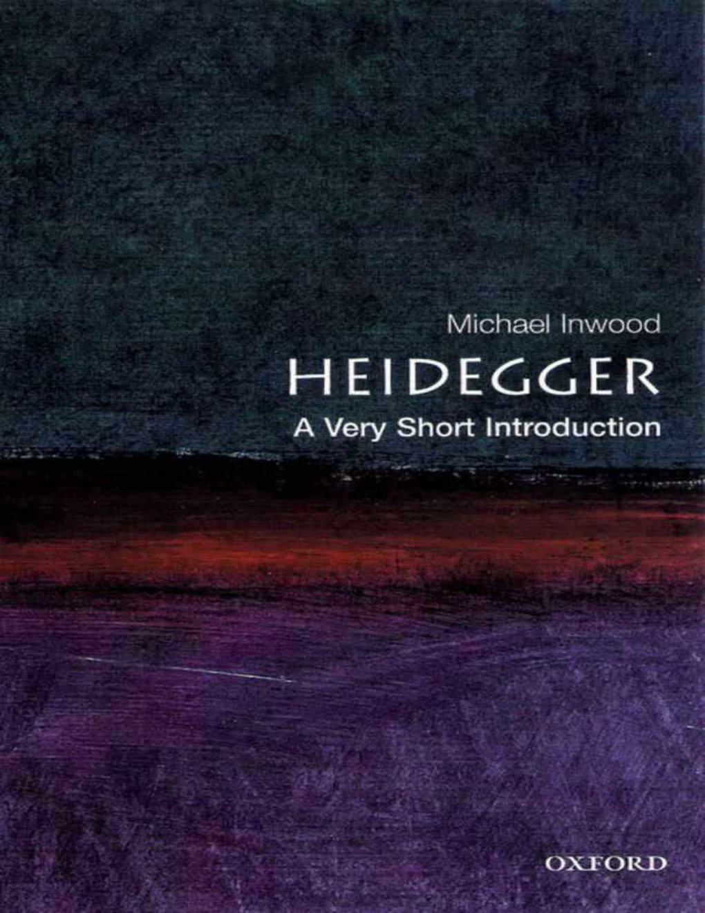 Cover of Heidegger: A Very Short Introduction