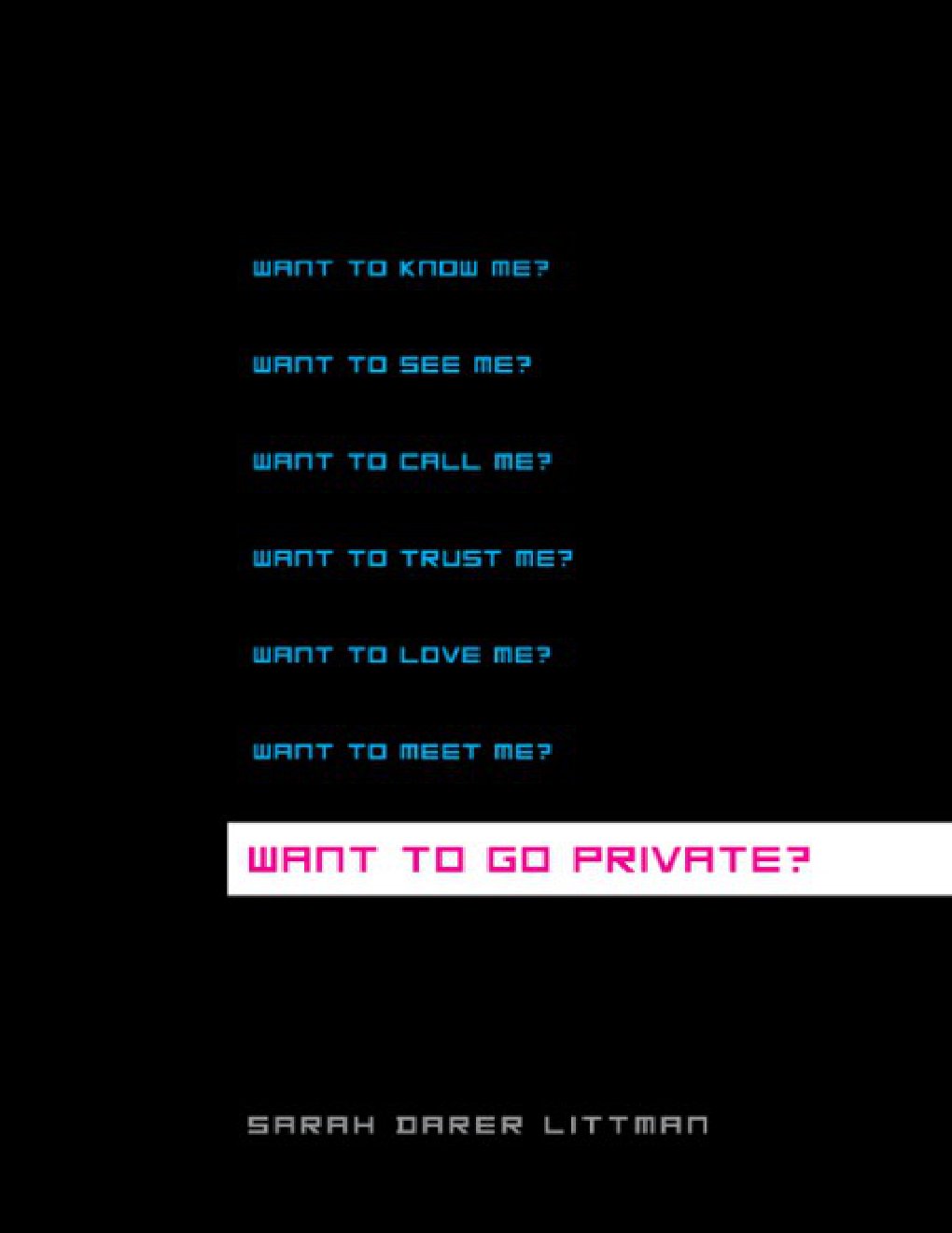 Cover of Want to Go Private (1920)