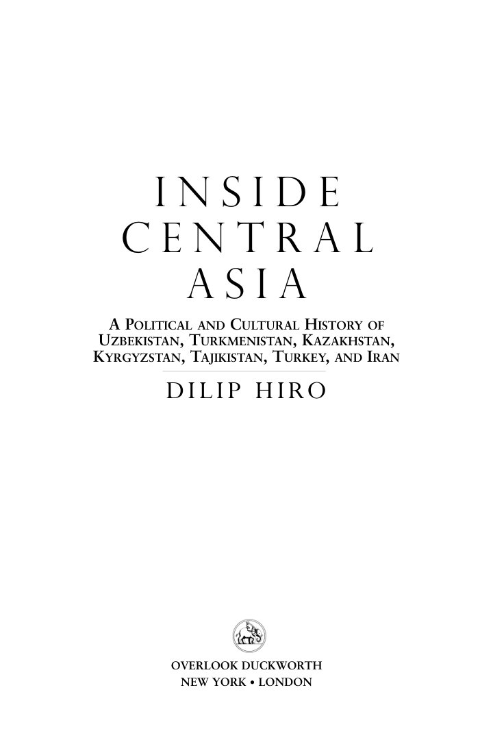 Cover of Inside Central Asia