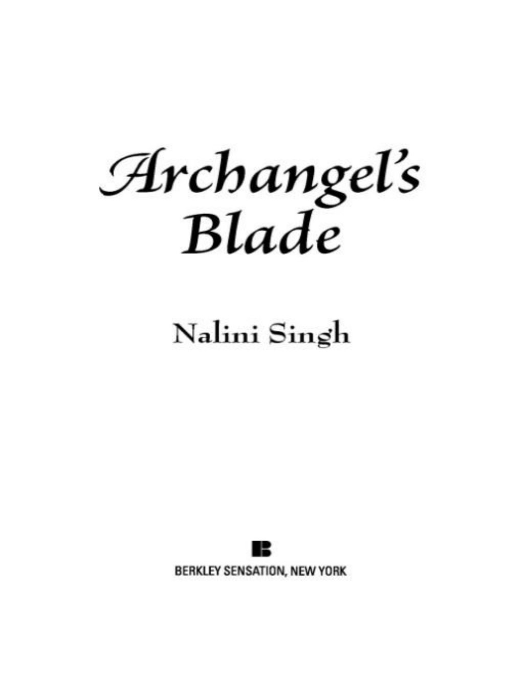 Cover of Archangel's Blade