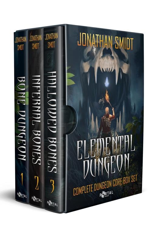 Cover of The Elemental Dungeon Trilogy: A Complete Dungeon Core Box Set