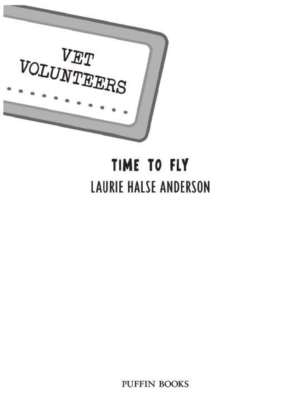 Cover of Time to Fly (2002)