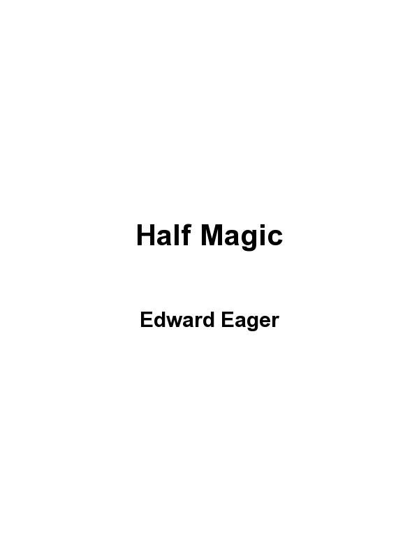 Cover of Half Magic (1954)