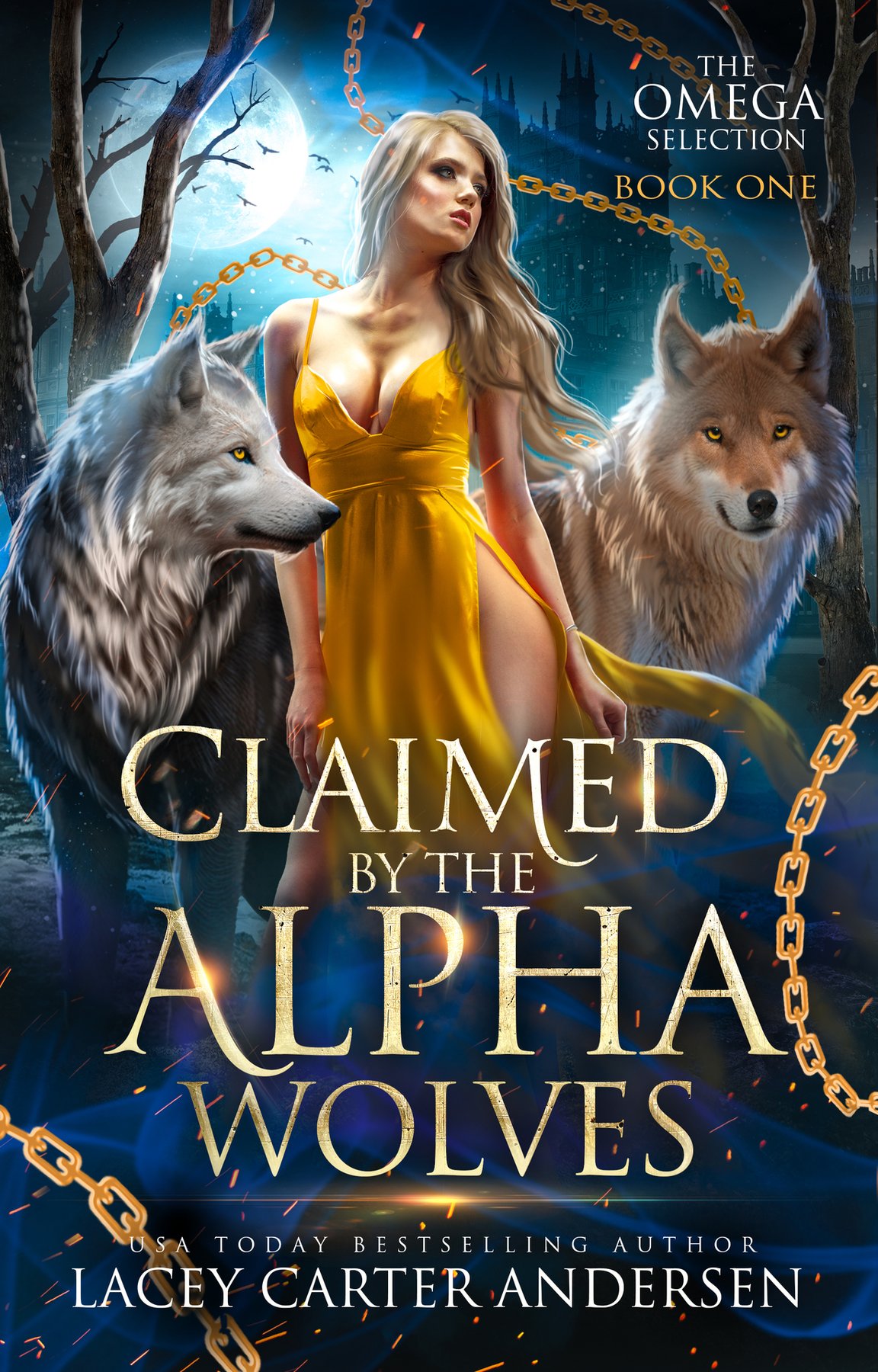 Cover of Claimed by the Alpha Wolves- A Paranormal Reverse Harem Romance (