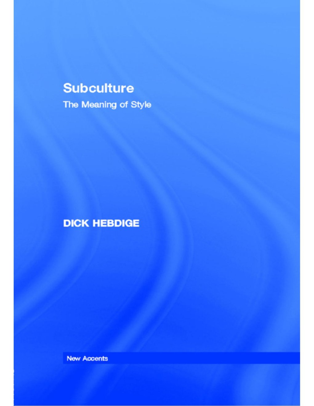 Cover of Subculture