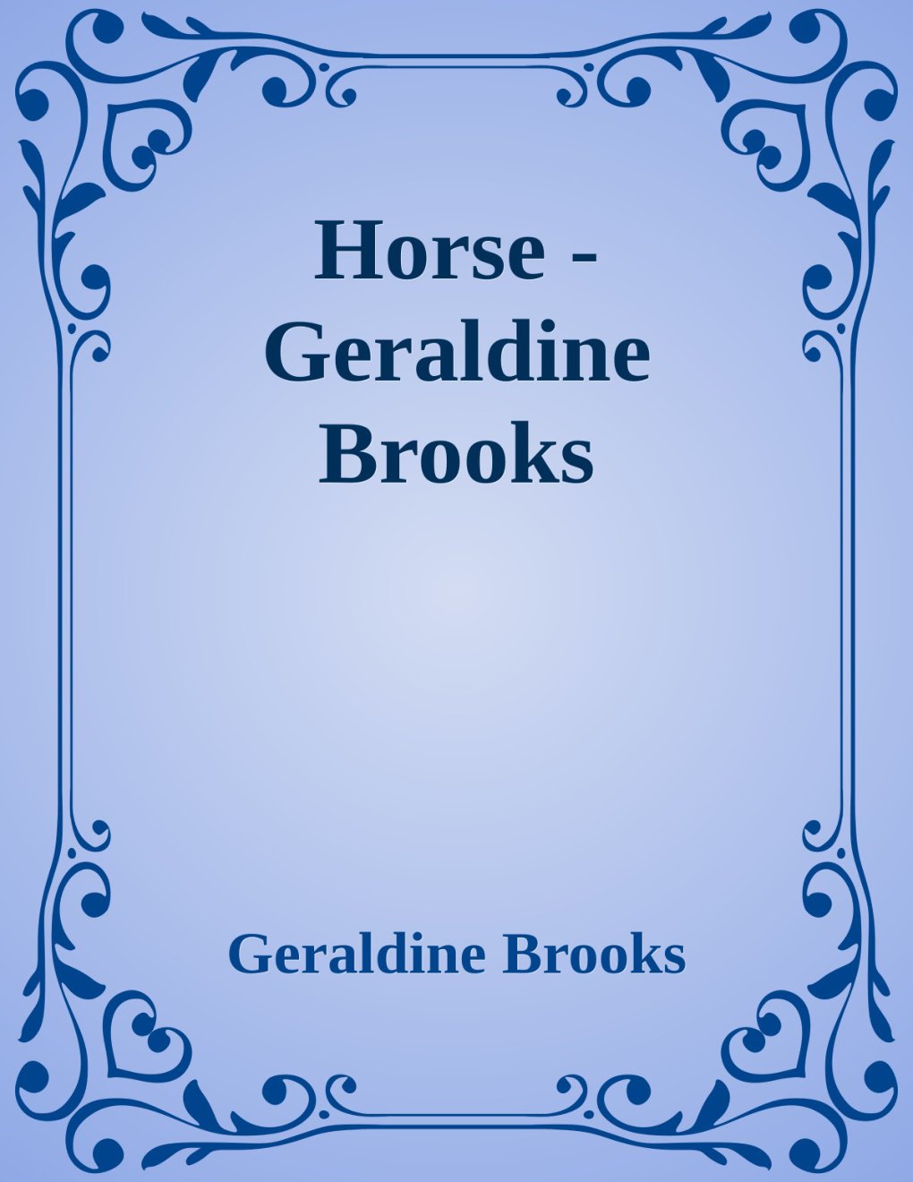 Cover of Horse - Geraldine Brooks
