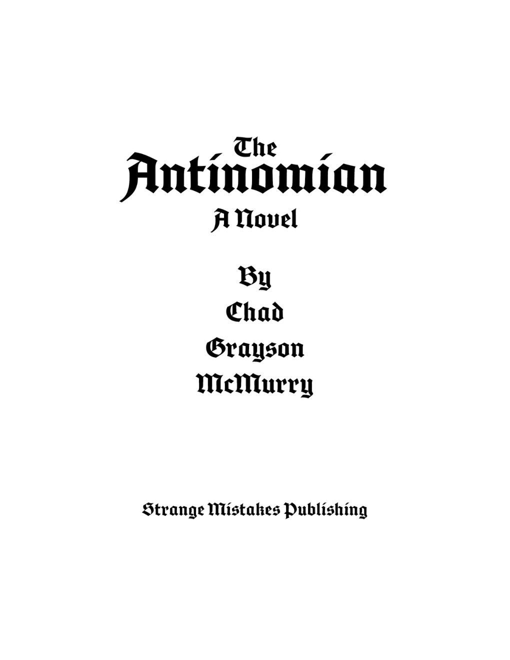 Cover of The Antinomian