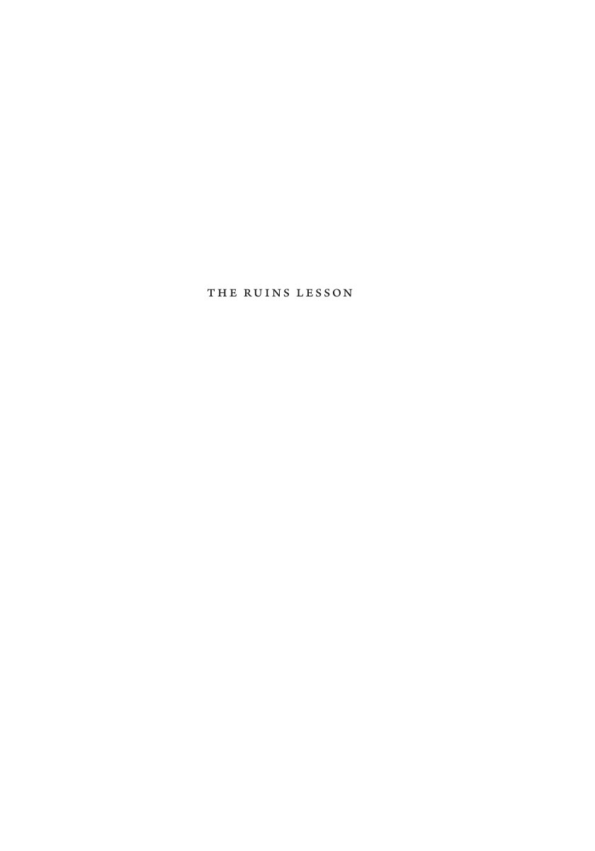 Cover of The Ruins Lesson